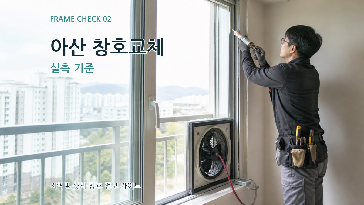 아산 창호교체 실측 기준