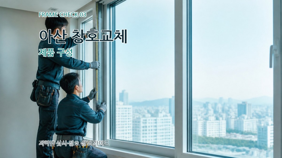 아산 창호교체 제품 구성
