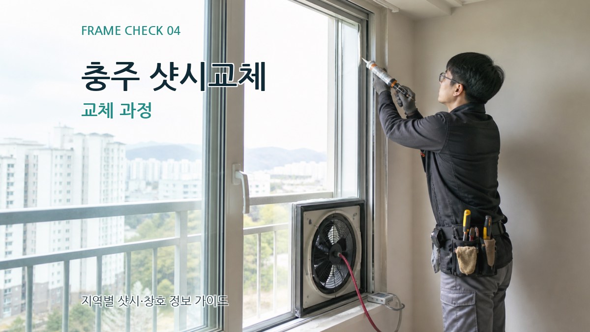 충주 샷시교체 교체 과정