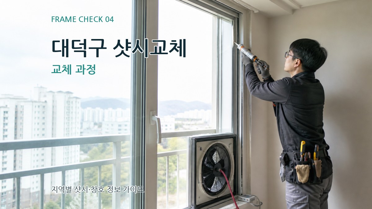 대덕구 샷시교체 교체 과정