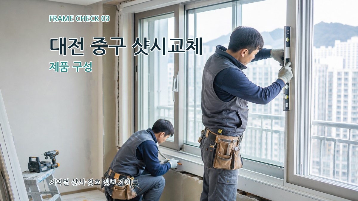 대전 중구 샷시교체 제품 구성