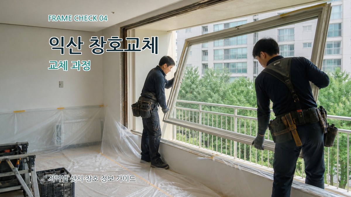 익산 창호교체 교체 과정