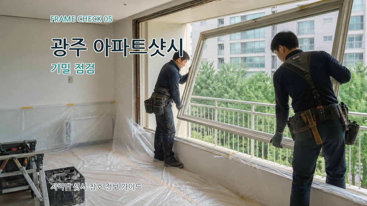 광주 아파트샷시 기밀 점검