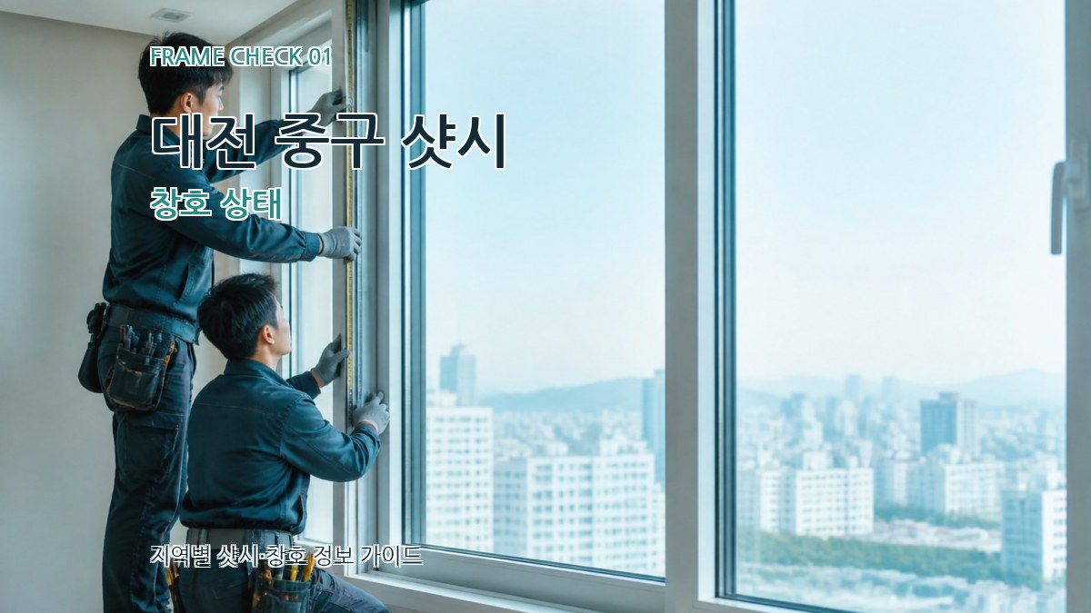 대전 중구 샷시 창호 상태
