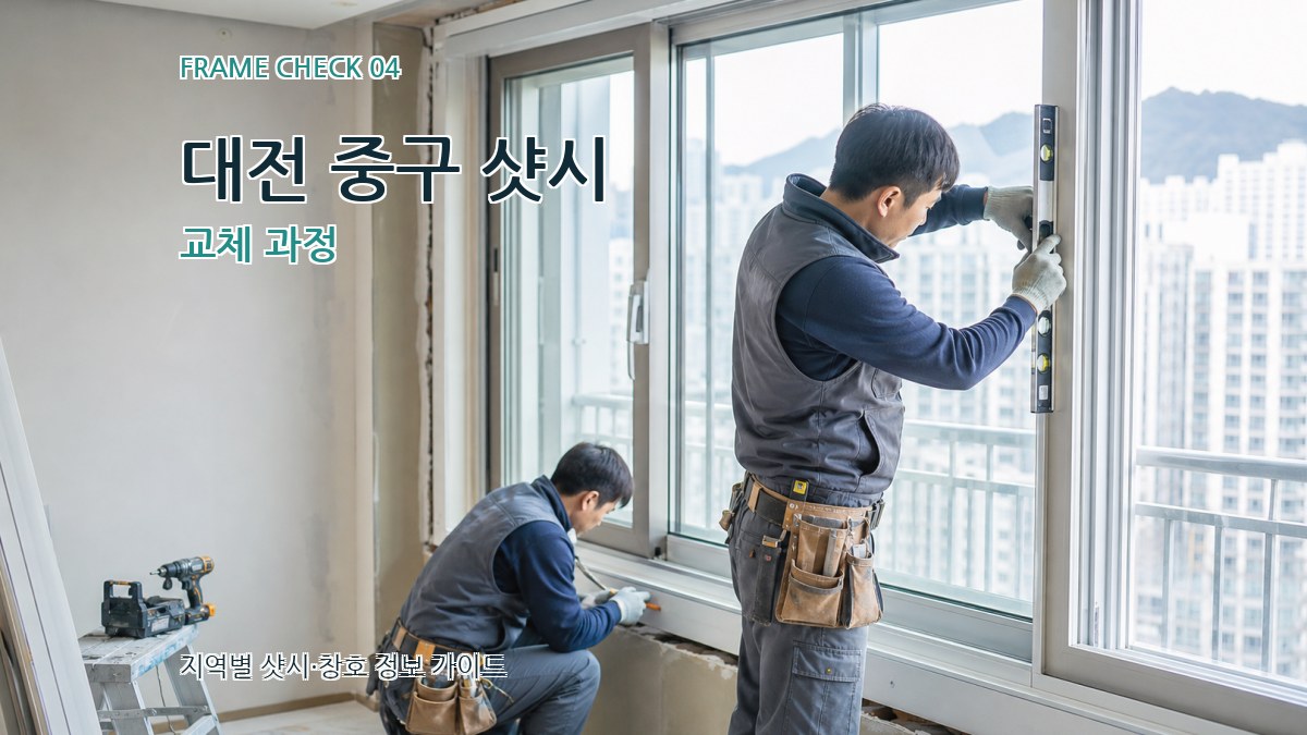 대전 중구 샷시 교체 과정