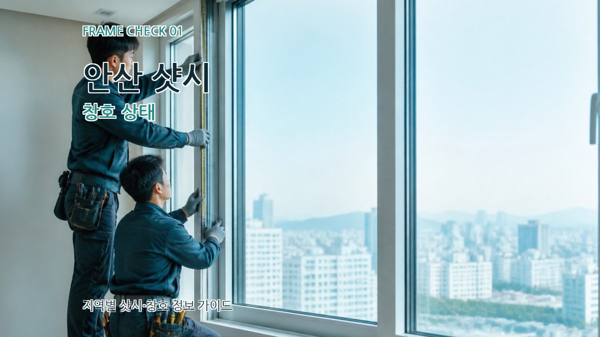 안산 샷시 창호 상태