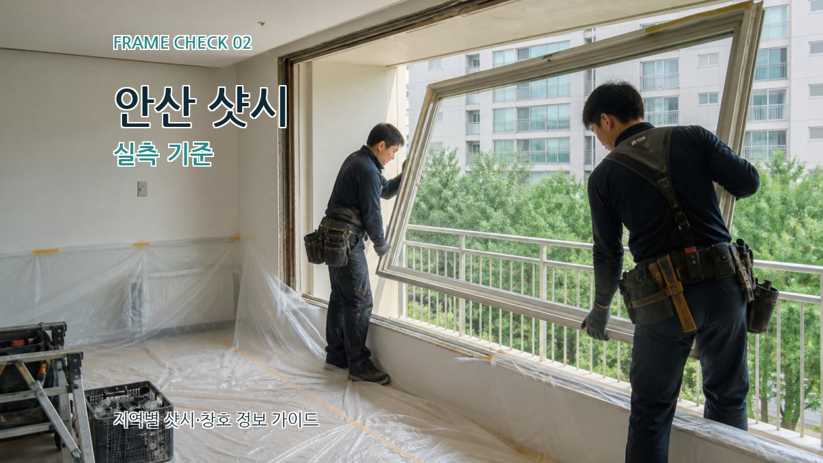 안산 샷시 실측 기준