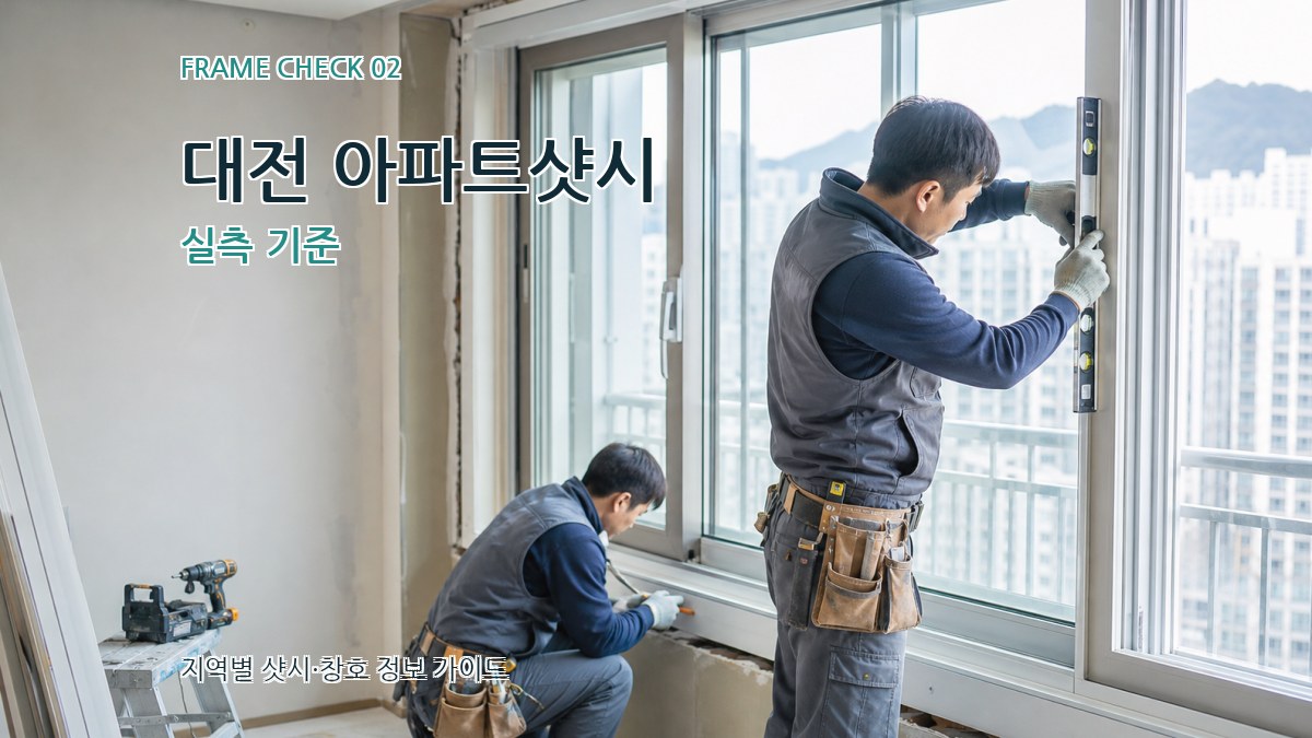 대전 아파트샷시 실측 기준