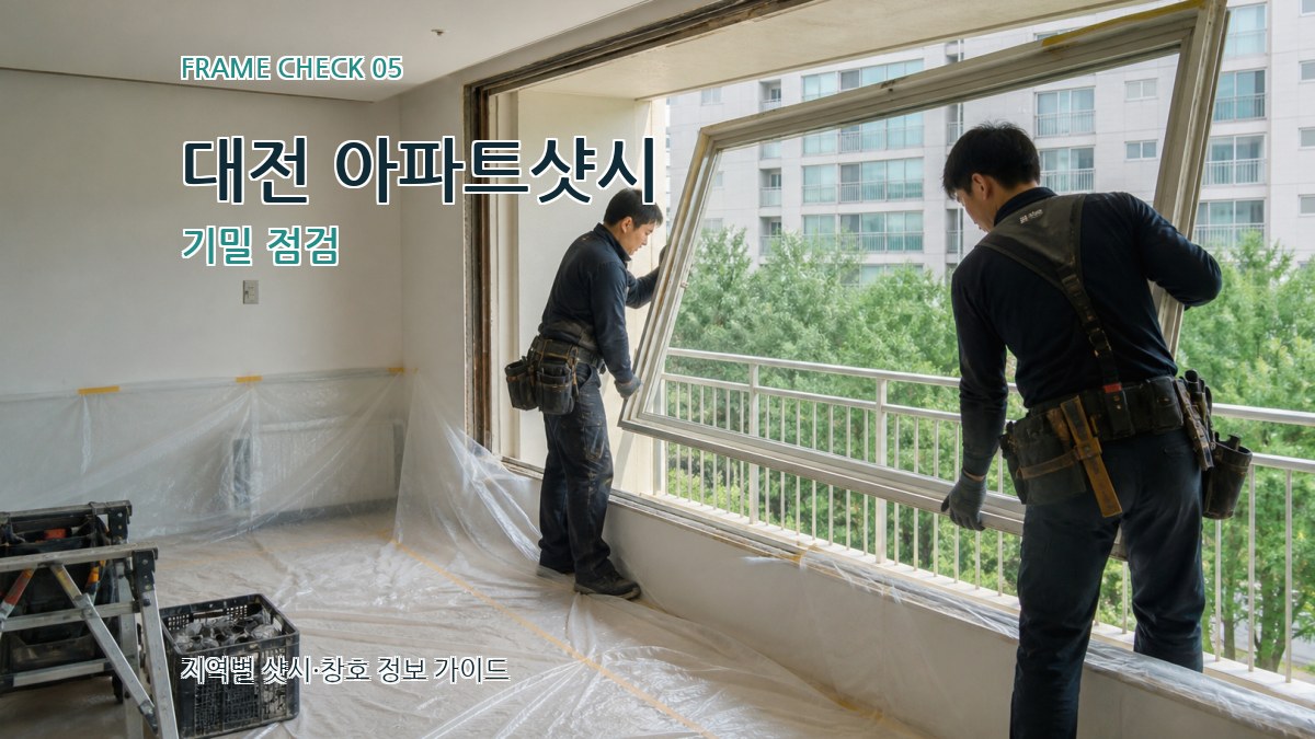 대전 아파트샷시 기밀 점검