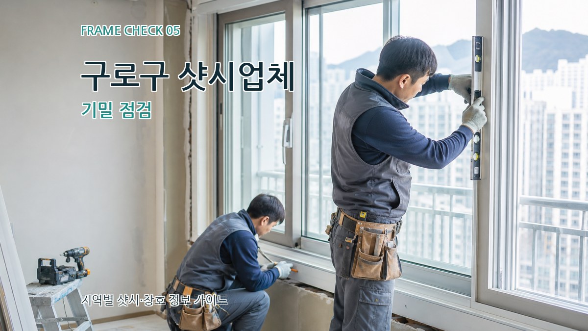 구로구 샷시업체 기밀 점검