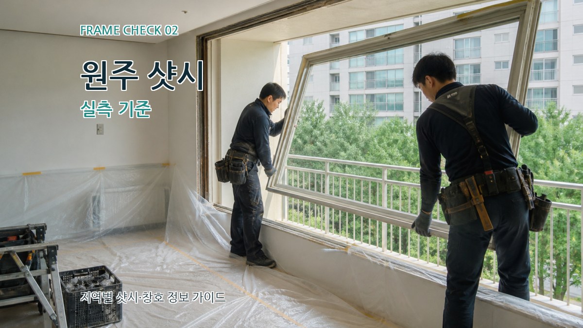 원주 샷시 실측 기준