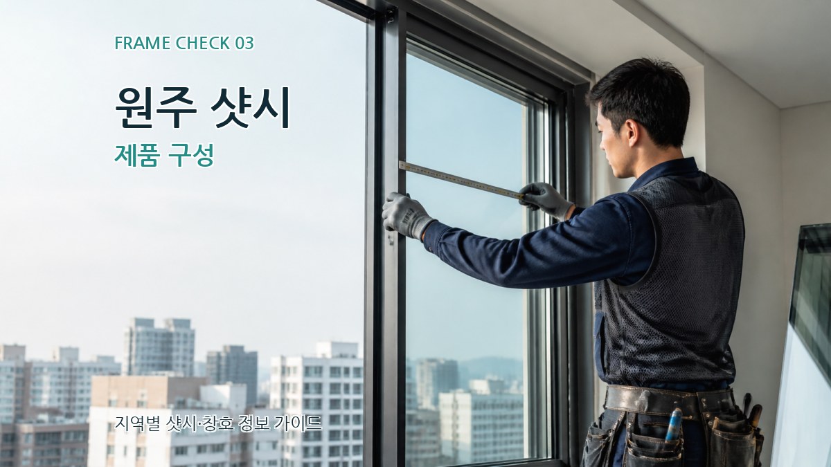 원주 샷시 제품 구성