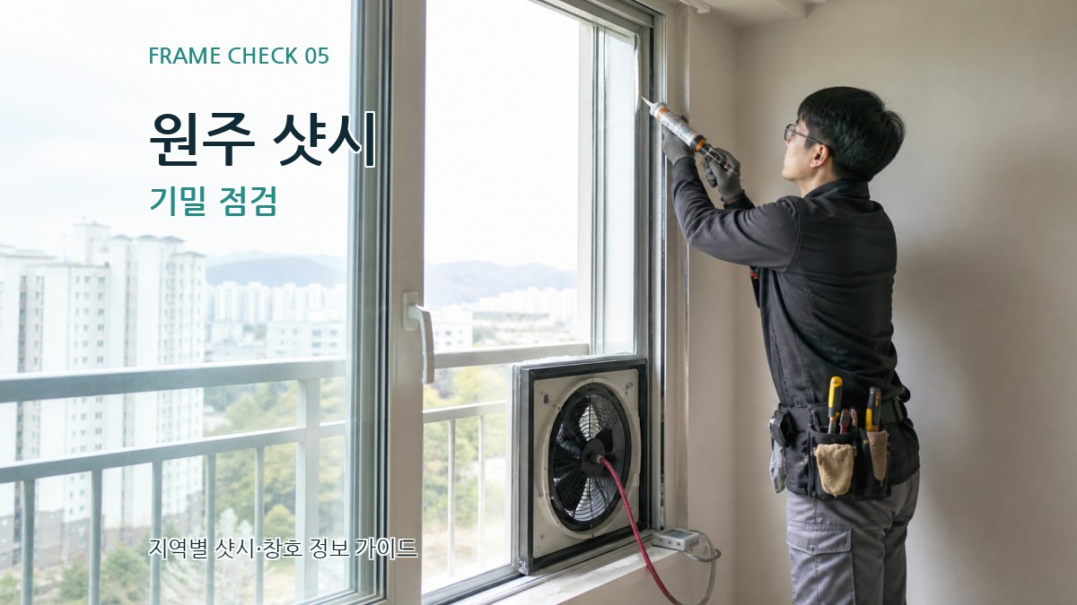 원주 샷시 기밀 점검