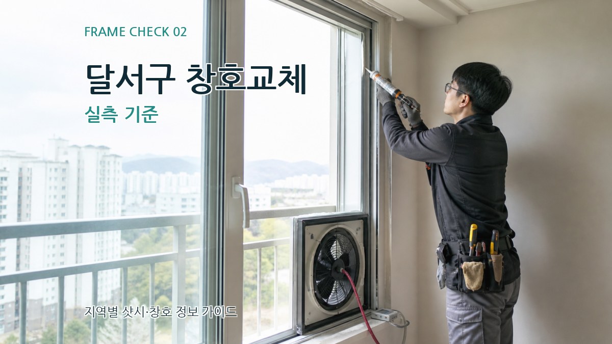 달서구 창호교체 실측 기준