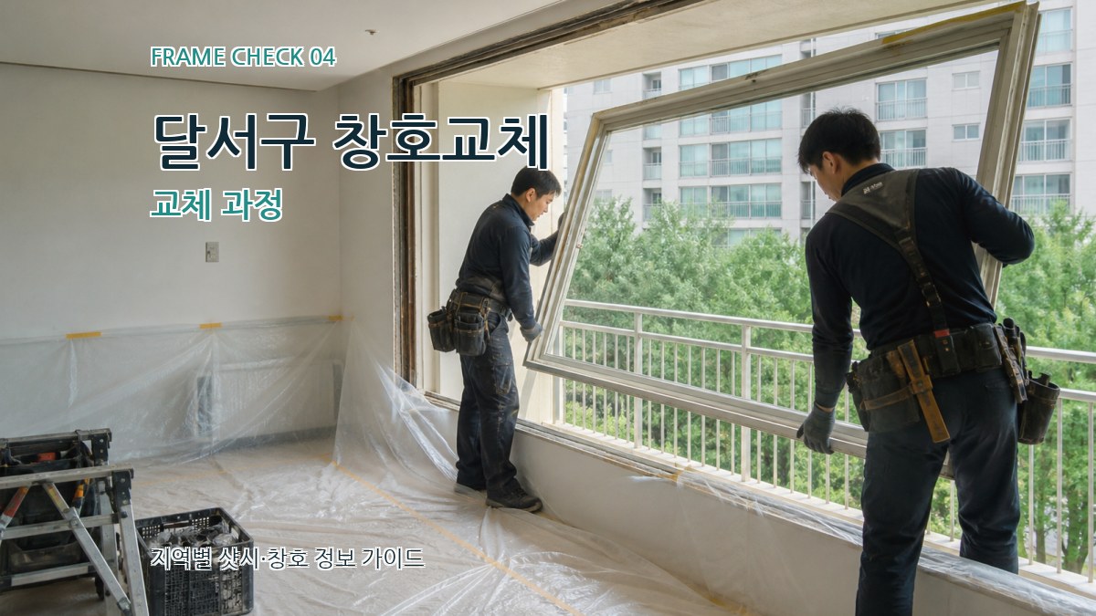 달서구 창호교체 교체 과정