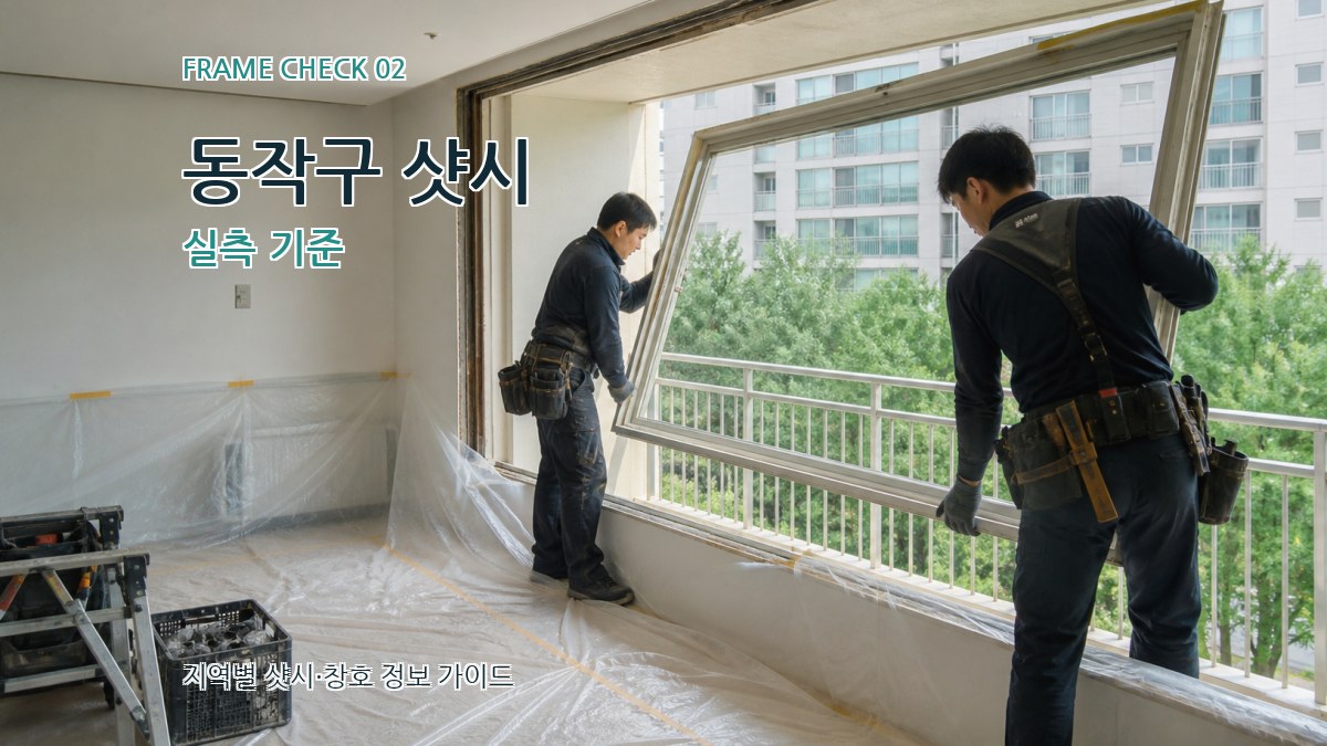 동작구 샷시 실측 기준