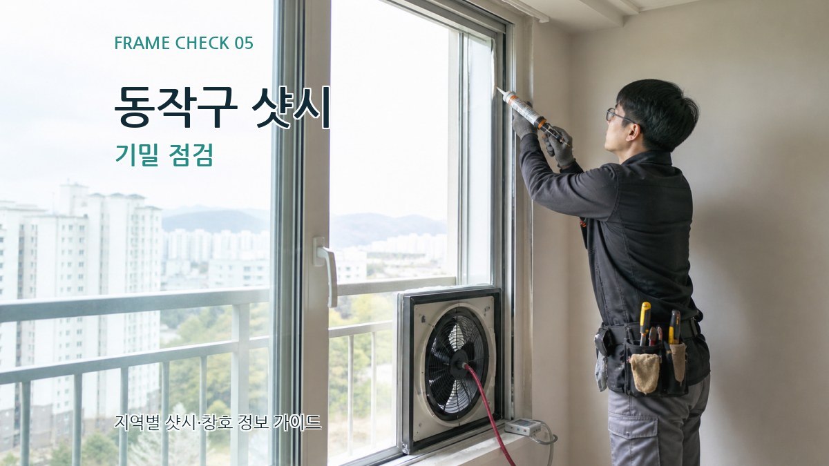 동작구 샷시 기밀 점검
