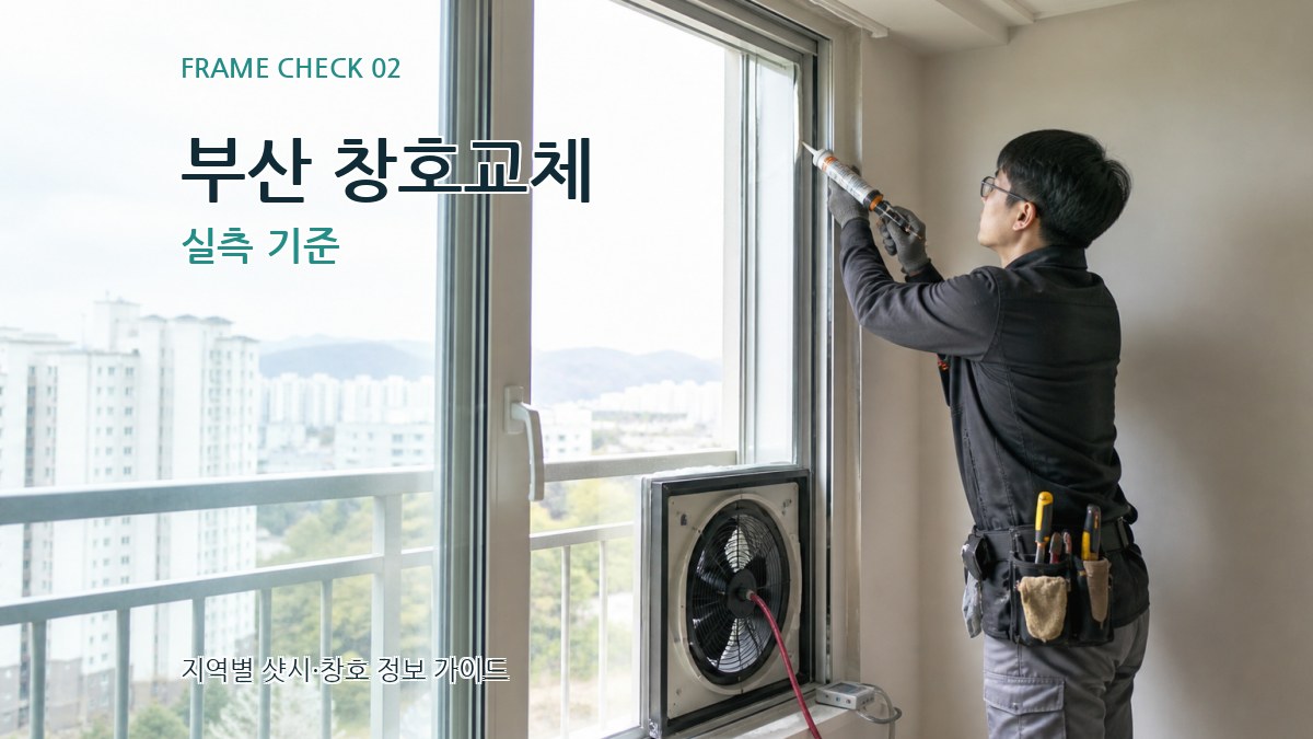 부산 창호교체 실측 기준