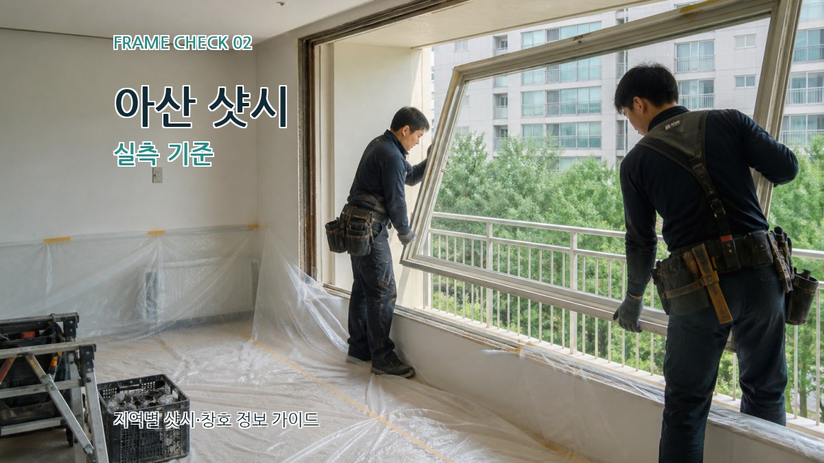 아산 샷시 실측 기준