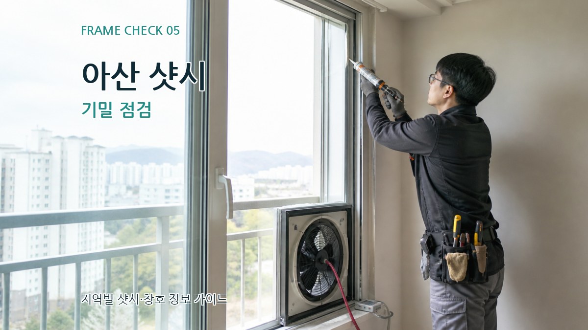 아산 샷시 기밀 점검
