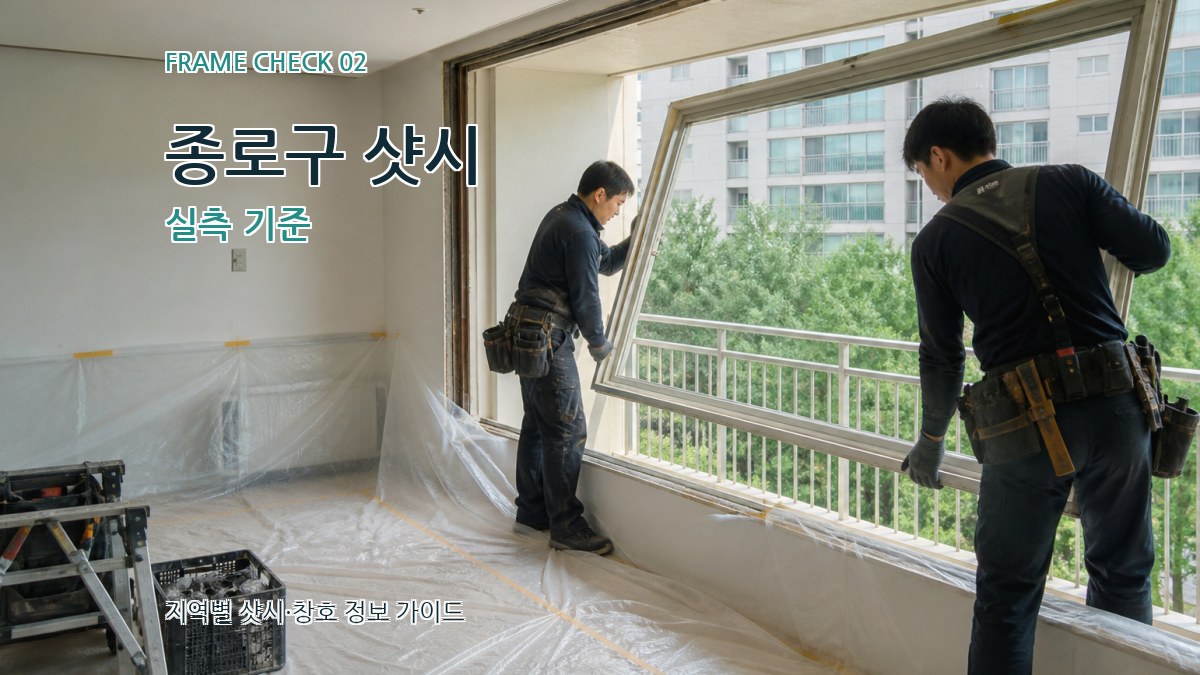 종로구 샷시 실측 기준