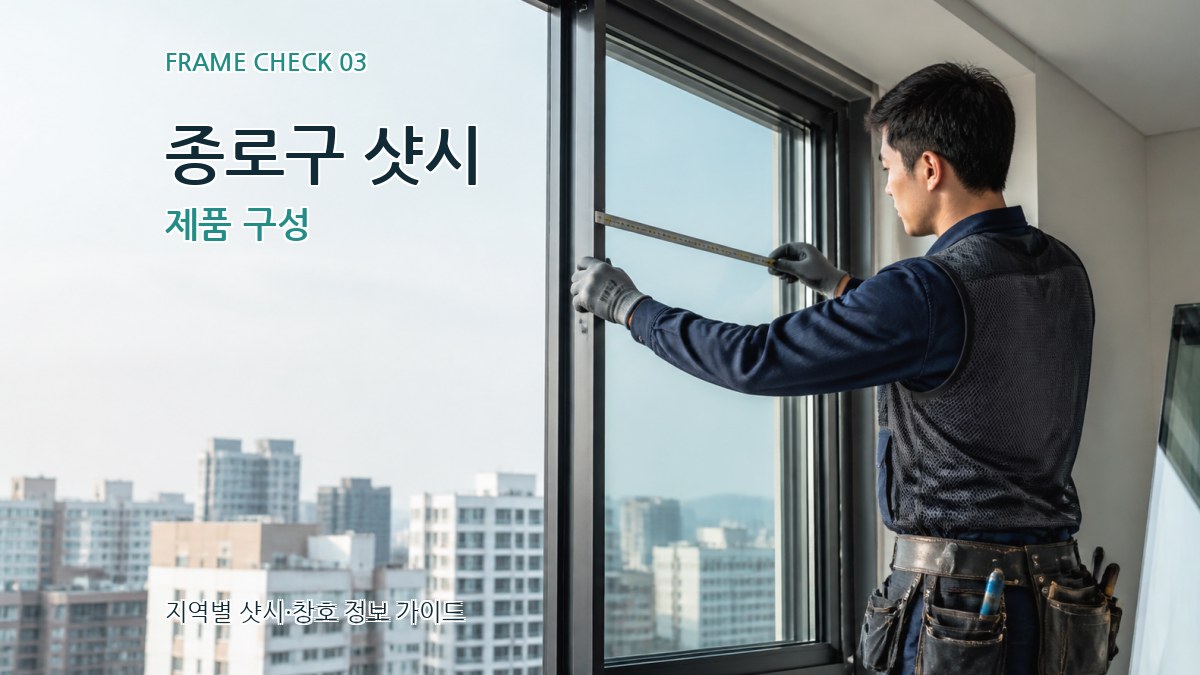 종로구 샷시 제품 구성