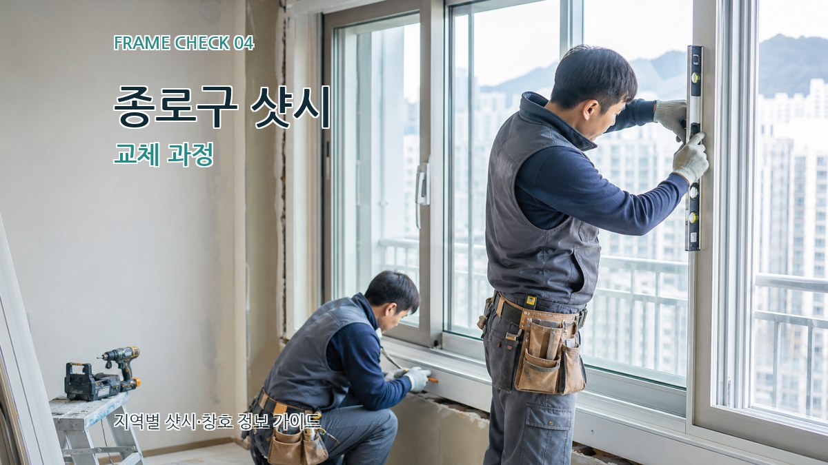 종로구 샷시 교체 과정