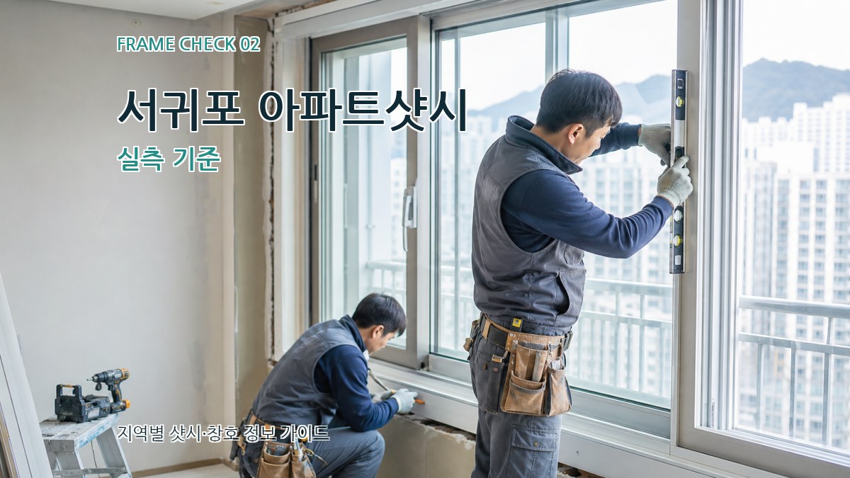 서귀포 아파트샷시 실측 기준