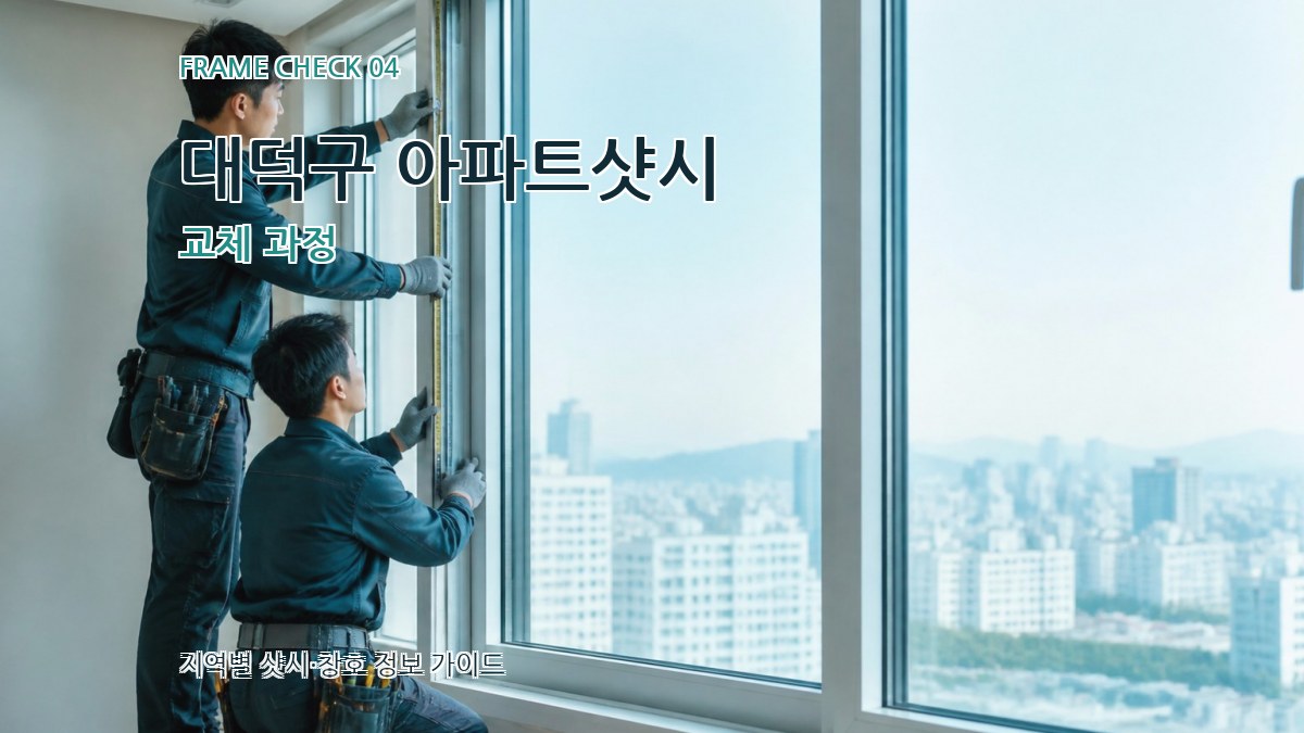 대덕구 아파트샷시 교체 과정