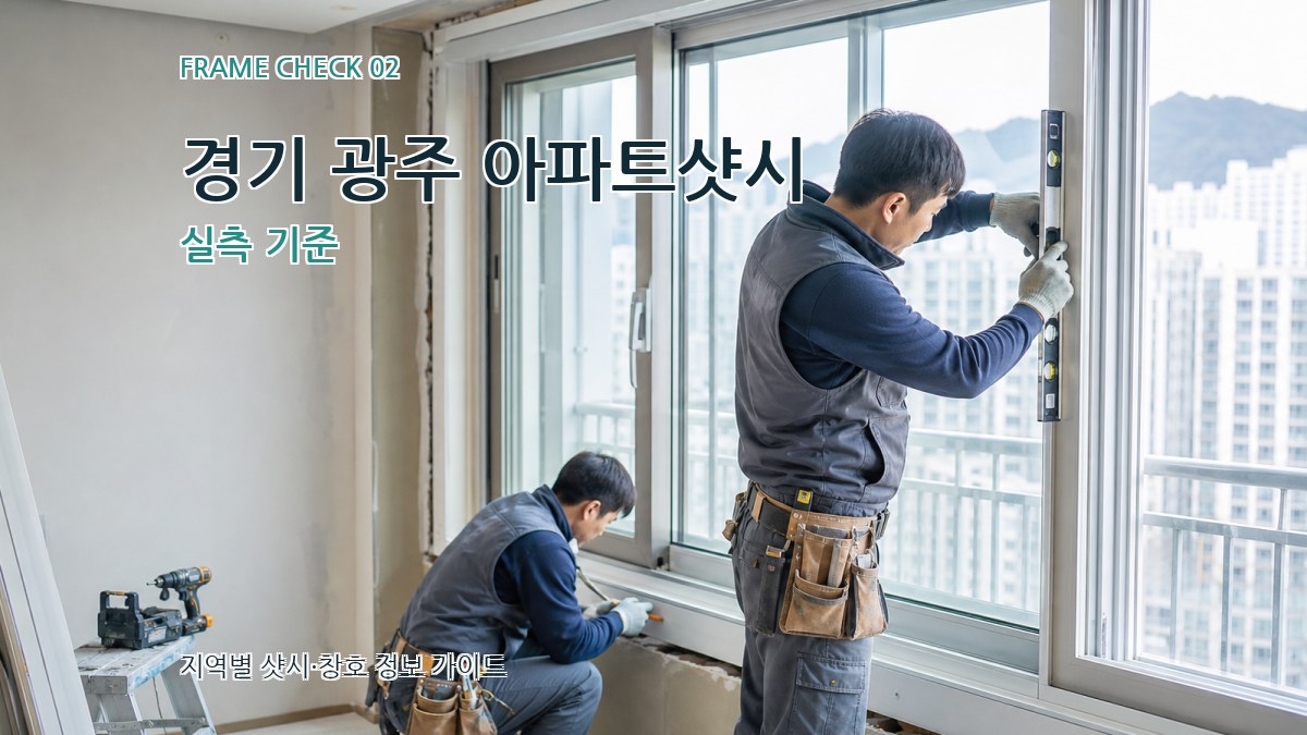 경기 광주 아파트샷시 실측 기준