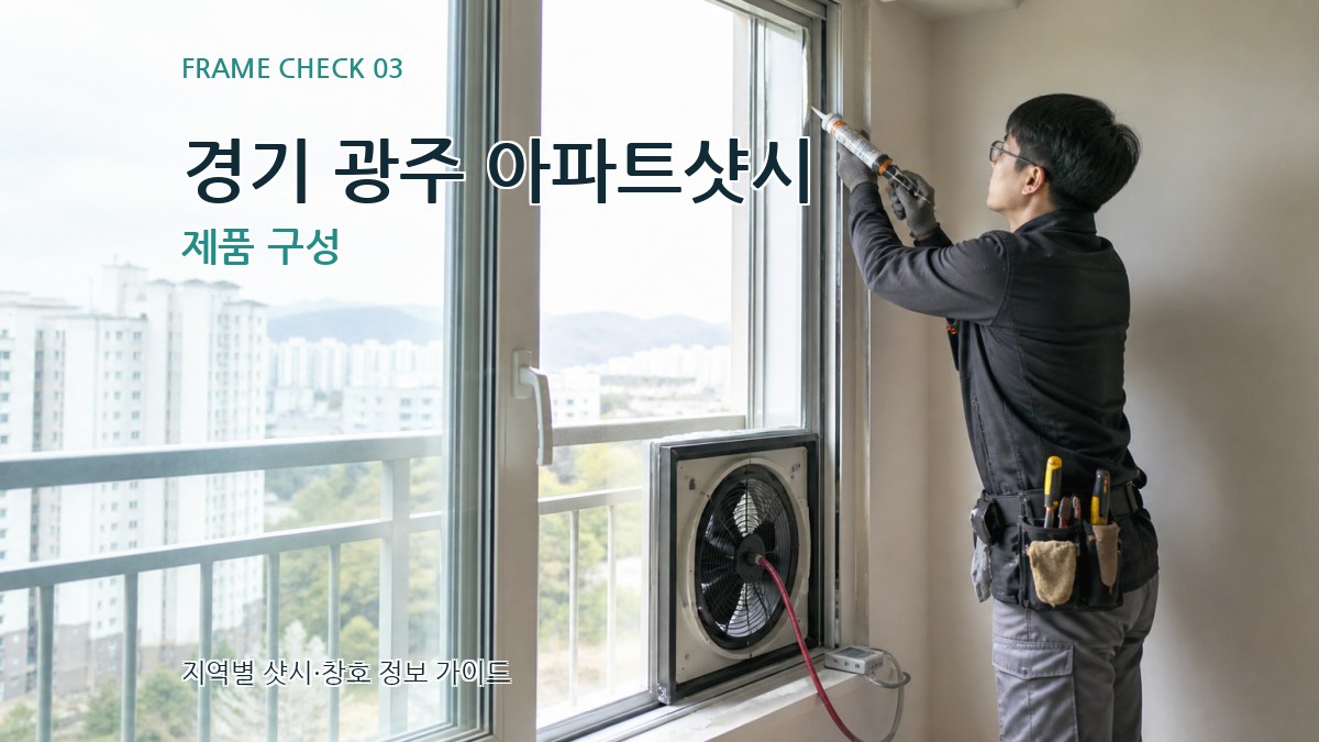 경기 광주 아파트샷시 제품 구성