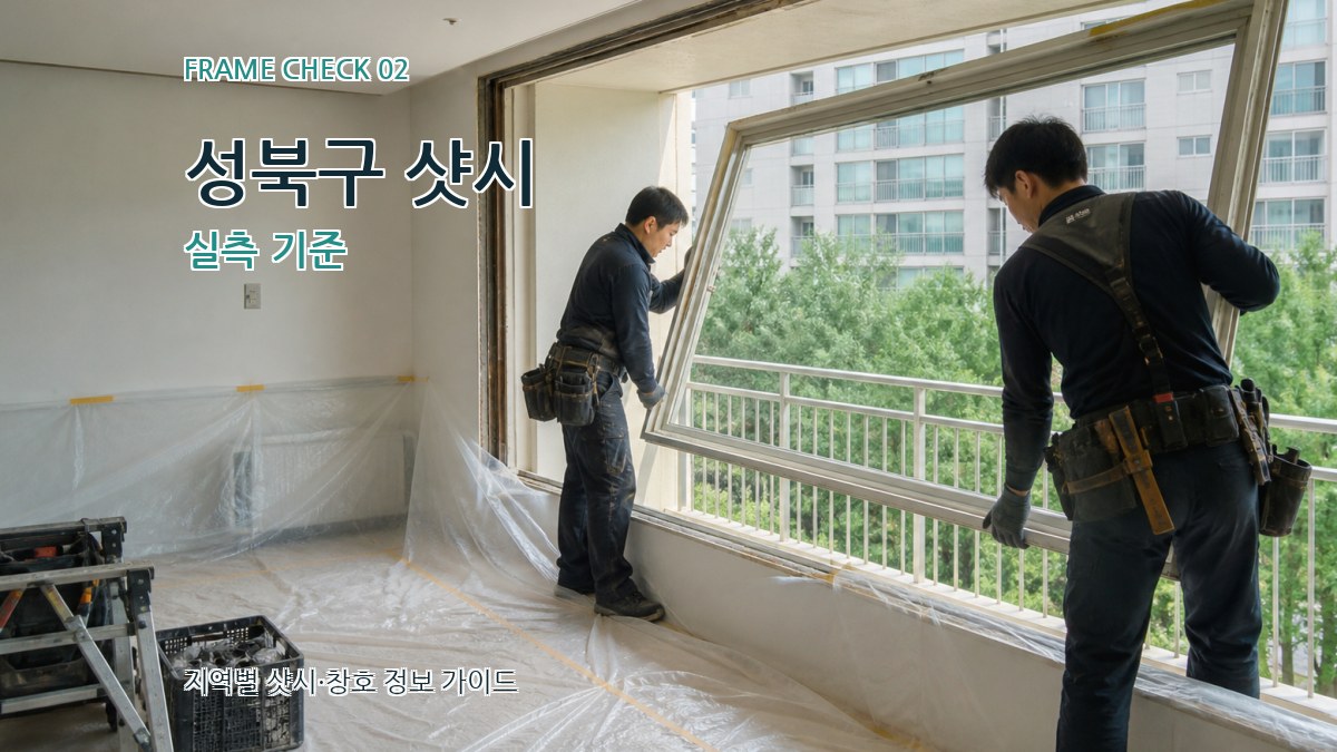 성북구 샷시 실측 기준