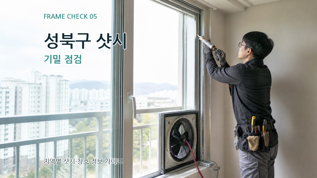 성북구 샷시 기밀 점검