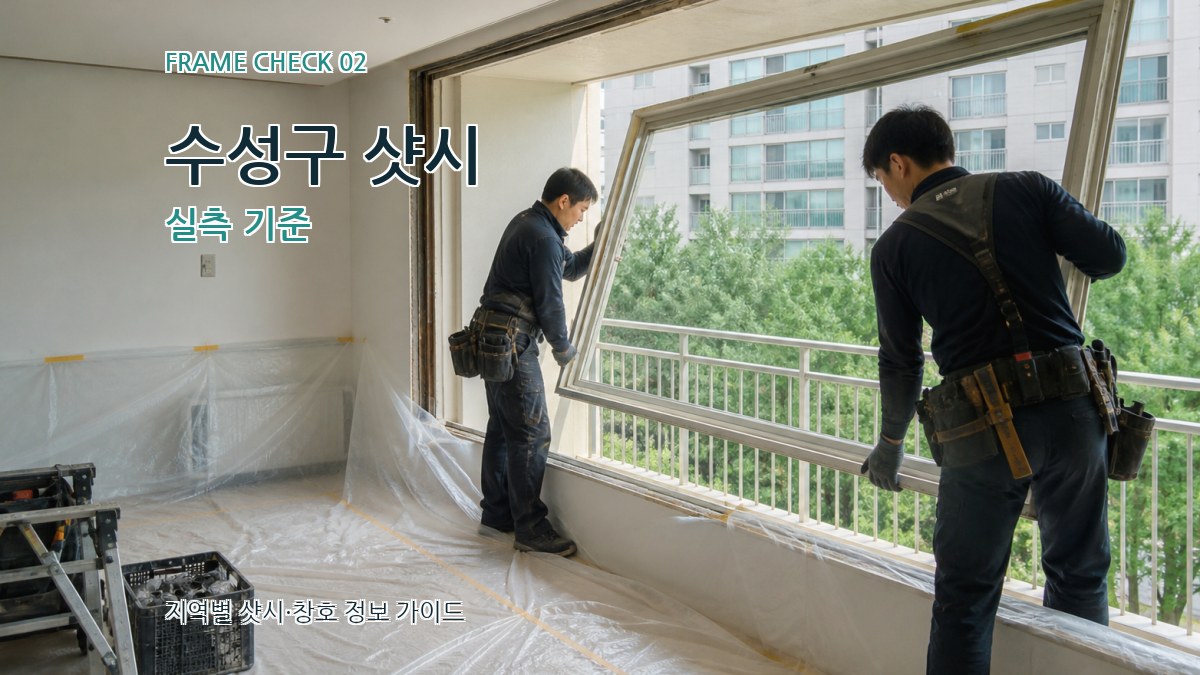 수성구 샷시 실측 기준