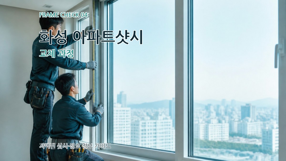 화성 아파트샷시 교체 과정