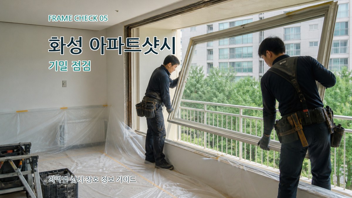 화성 아파트샷시 기밀 점검
