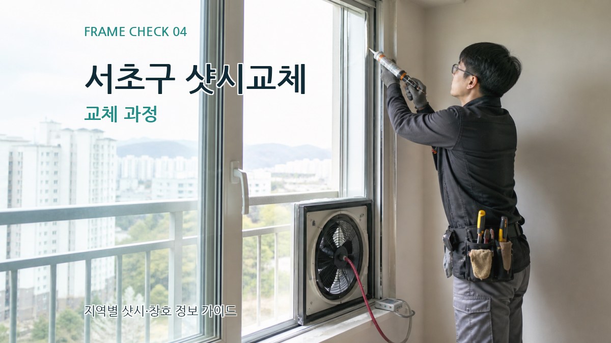 서초구 샷시교체 교체 과정