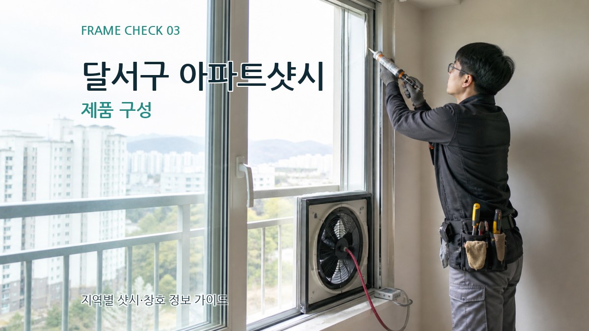 달서구 아파트샷시 제품 구성