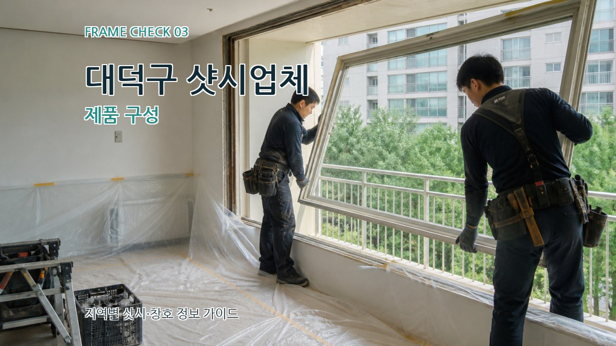 대덕구 샷시업체 제품 구성