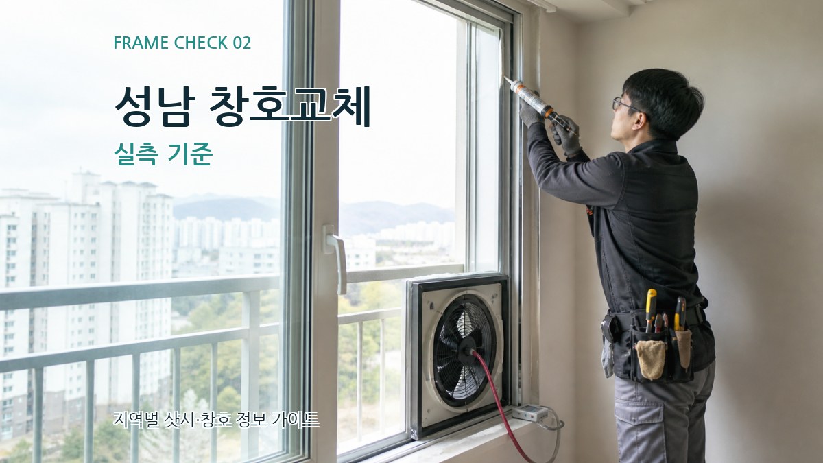 성남 창호교체 실측 기준