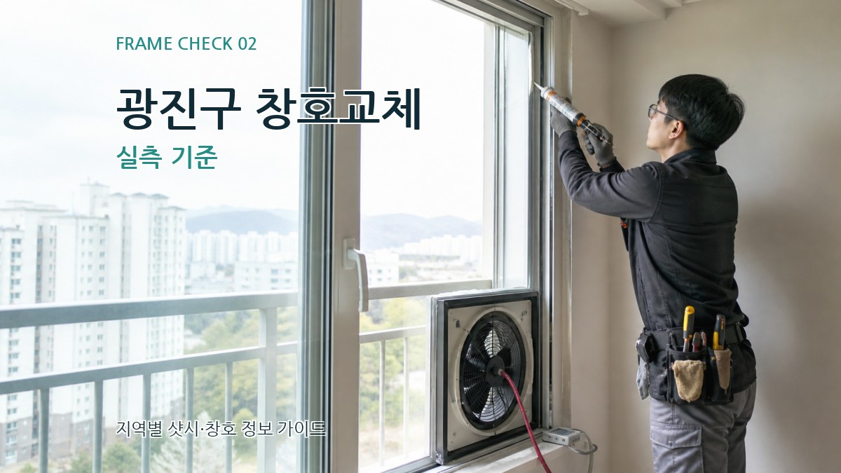 광진구 창호교체 실측 기준