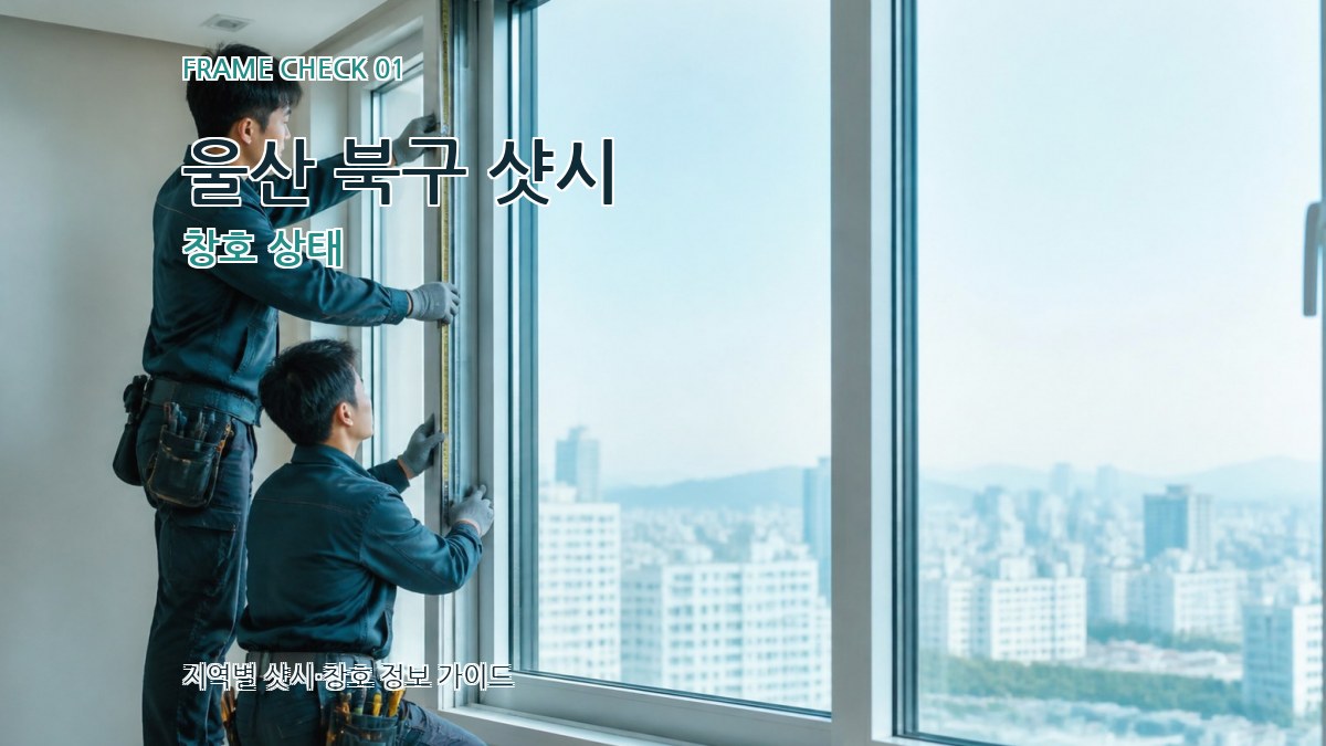 울산 북구 샷시 창호 상태