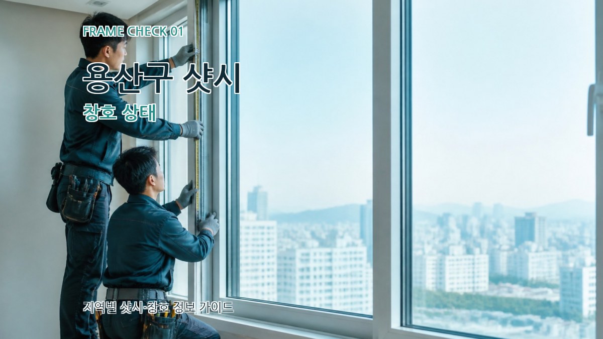 용산구 샷시 창호 상태