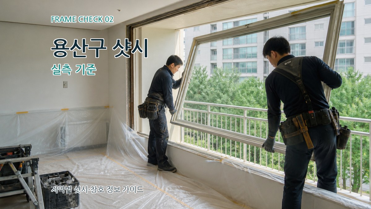 용산구 샷시 실측 기준