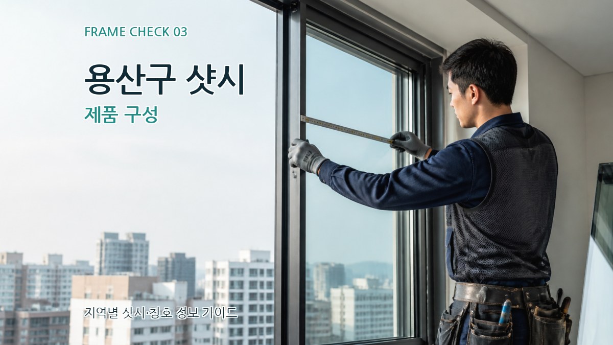 용산구 샷시 제품 구성