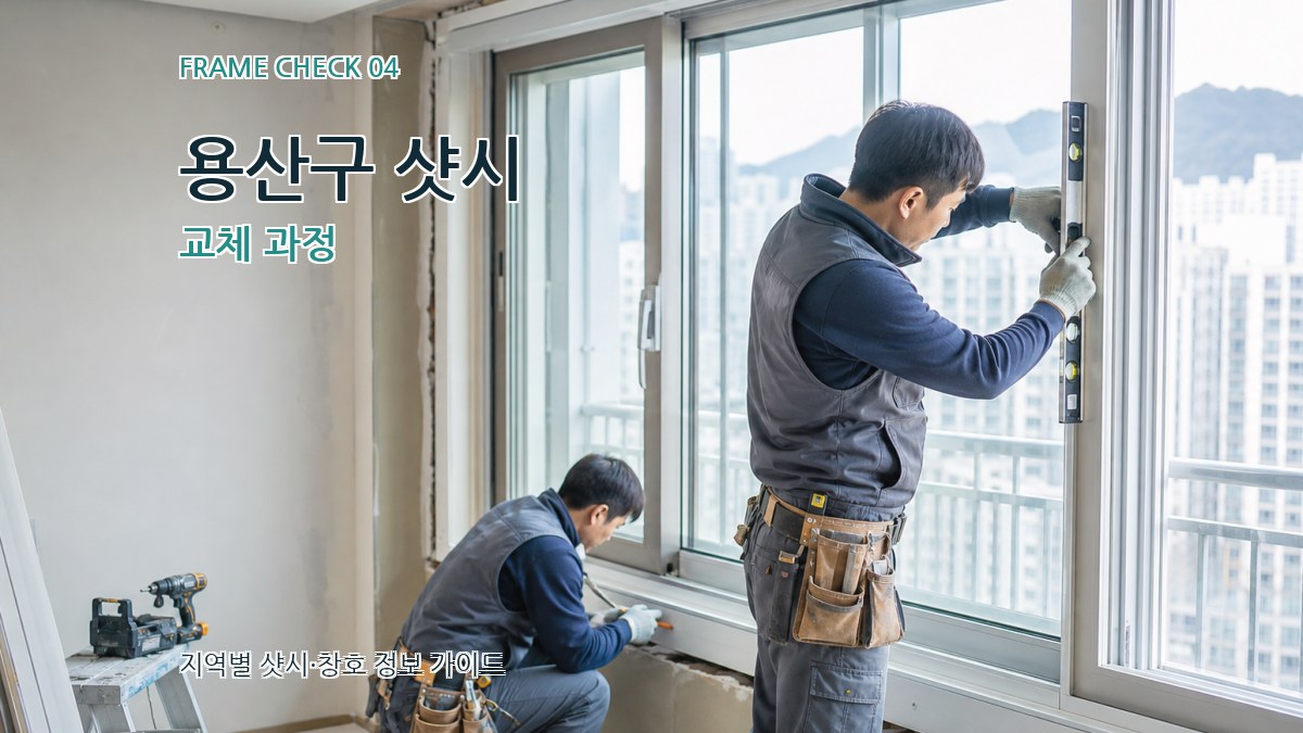 용산구 샷시 교체 과정