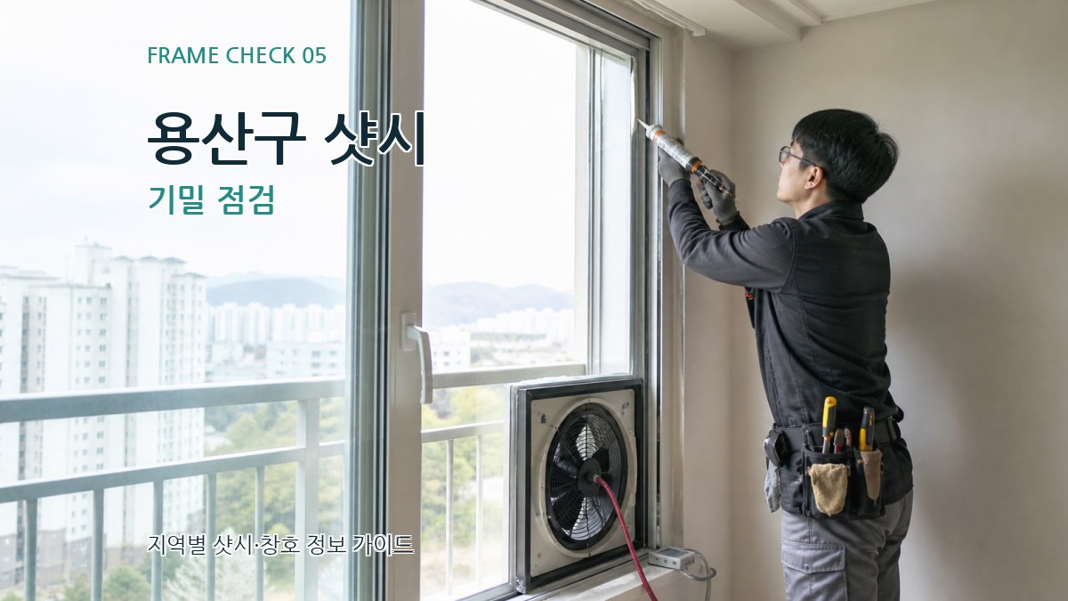 용산구 샷시 기밀 점검