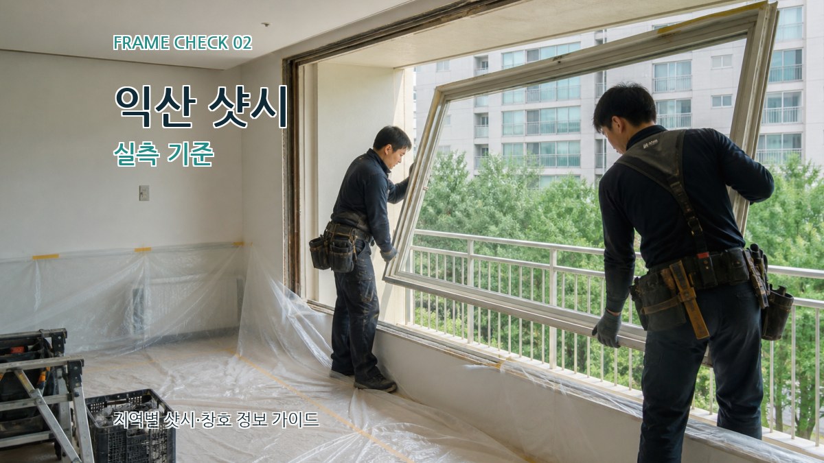 익산 샷시 실측 기준