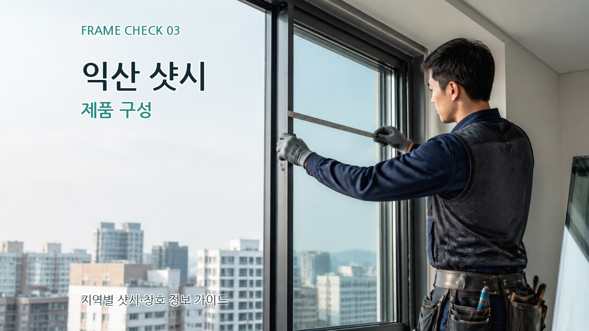 익산 샷시 제품 구성