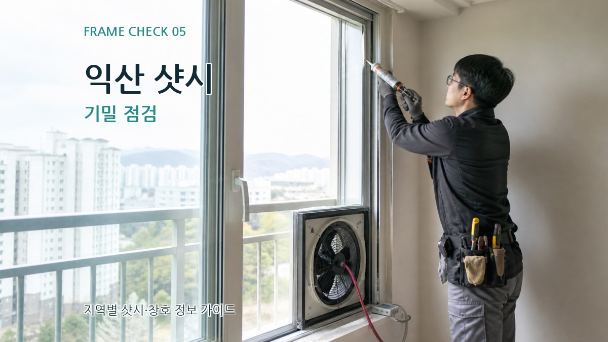 익산 샷시 기밀 점검